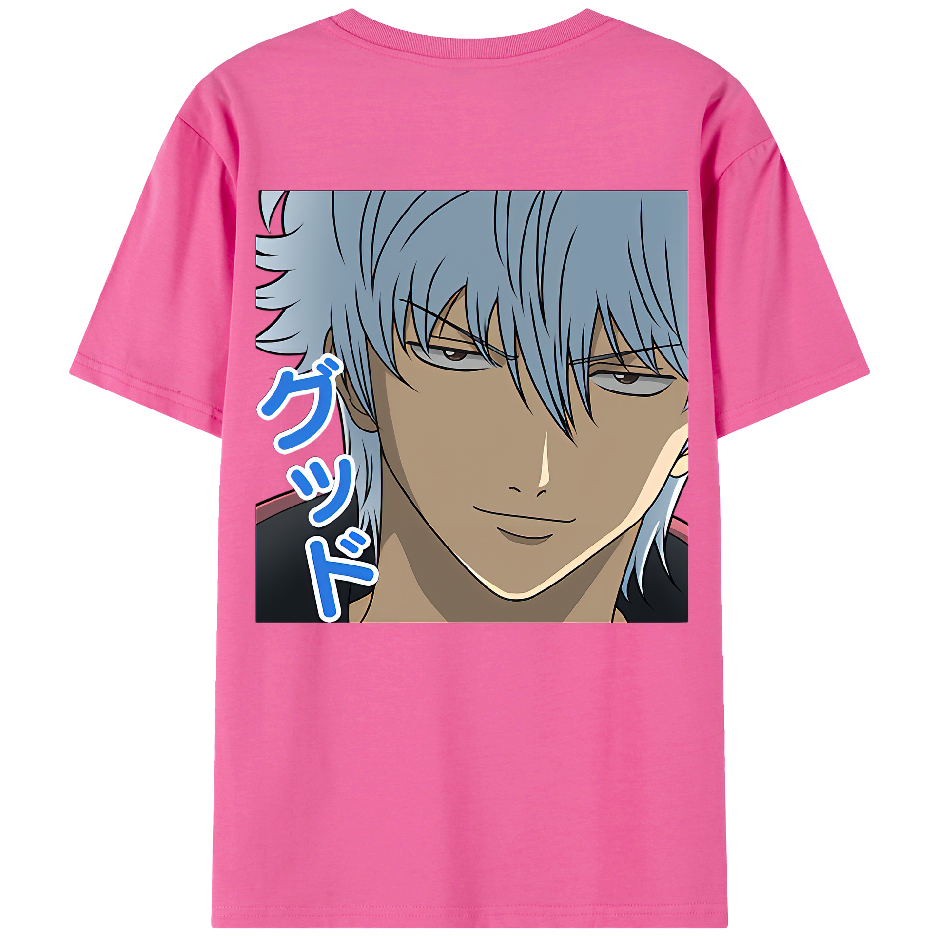 （画像用） ぎんたま 坂田銀時（さかたぎんとき） 神楽 志村新八（しむら しんぱち） GINTAMA Sakata Gintoki Kagura Shimura Shinpachi レディース半袖Tシャツ(バックプリント)